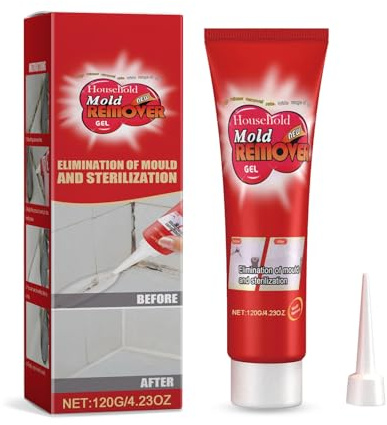 Gel Removedor de Moho,Gel Removedor de Moho,Para Eliminar el Mohos,Gels Antimoho para Paredes Interiores y Exteriores de Acción Rápida,120g