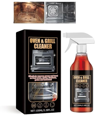 Oven Cleaner, Nettoyant Puissant,Prays de Nettoyage Pour Four et Barbecue, Extra Puissant, Pour Hottes Aspirantes, Barbecue à Gaz, Acier Inoxydable, Cuisines (1PC)