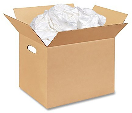 Anchor Wiping Cloth 50lb Box of White Cotton Blend Cleaning Cloths for Household Cleaning, Dusting, Wiping