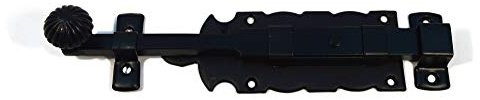 Antik VintageTürriegel Torriegel Schubriegel Torschieber Bolzenriegel Schwarz 300mm