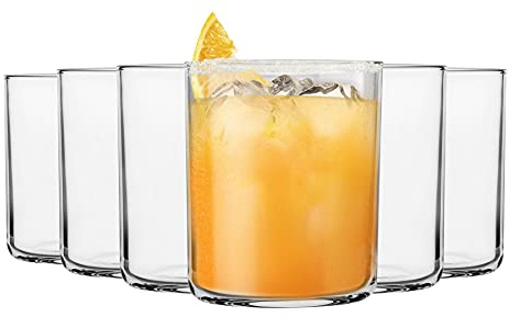 Bormioli Rocco 24 Piece Aere Boire Tumbler Lunettes Set - Gobelets Style Contemporain pour l'eau, jus, Whisky - 280ml