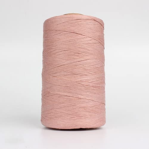 280 Meter Raffia Organic Straw Ribbon Paper Yarn Rope for Knitted Crochet DIY Hats Bags Handmade Craft Knit Yarn Thread