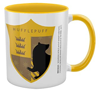 Harry Potter - Kaffeebecher Hufflepuff House Pride, Zweifarbige Innenseite