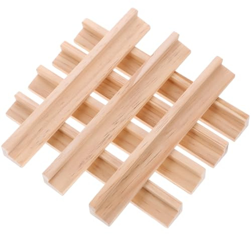 8Stücke Teiliges Holz-Domino Racks Multifunktionale Halterung für Domino-Spiele Buchstaben-displays und DIY-zubehör für Junge Mädchen und Kreative