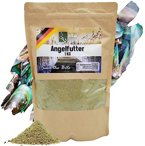 Zite Fishing Grundfutter Angelfutter Karpfen-Angeln - Starke Lockwirkung auf Friedfische - 1kg Hochwertiges Groundbait Karpfenfutter Wiederverschließbar Karpfen Köder- Ideal für Brassen, Rotaugen etc.