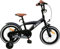 AMIGO Explorer - Kinderfahrrad - 16 Zoll - mit Handbremse, Rücktritt, Lenkerpolster und Stützräder - ab 5-6 Jahre Schwarz/Weiss