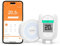 Winees Smart Heizkörperthermostat Kit, 1 SubG Hub+ 1 WLAN Heizungsthermostat, mit Zeitplan, Fern-/Sprachsteuerung, Heizungsthermostat Kompatibel mit App, Alexa & Google Assistant