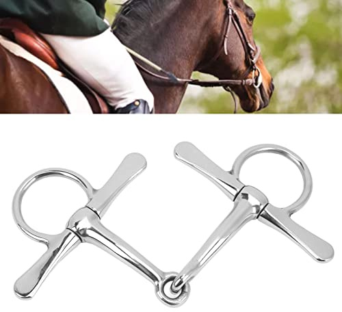 Vollwangen-Pferdetrense, Pony-Gebiss für das Kauen von Pferden im Garten, Mundrolle, 125 mm