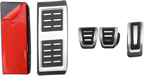 PWBYU Auto Pedal Abdeckung für Cupra Formentor 2020 2021 2022 2023,Rutschfestes Accelerator Bremse Fußplatten Zubehör Auto Pedalauflagen,A/MT Style B