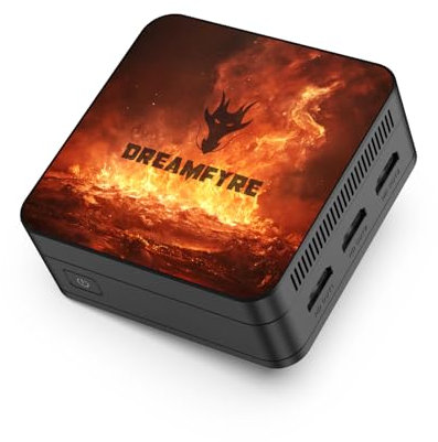 DREAMFYRE Mini PC N100 12GB DDR5/512GB M.2 SSD, Mini Ordenador Alder Lake N100 (hasta 3,4GHz), Mini Ordenador de sobremesa, Torre PC 4K Triple Display,WiFi 5,Bluetooth 5.0 para el