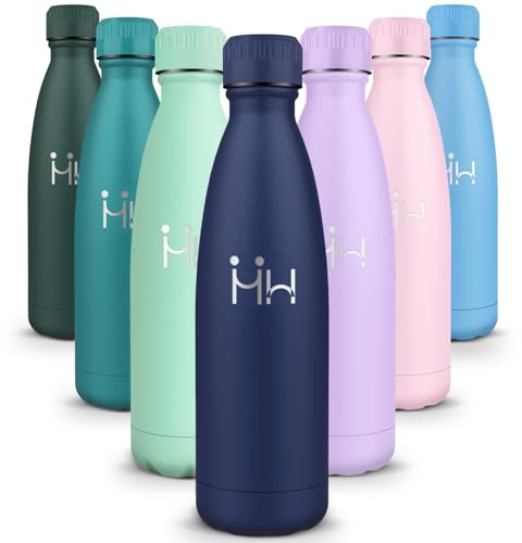 HoneyHolly Trinkflasche Edelstahl, Thermosflasche 750ML, BPA-frei Auslaufsichere Vakuum Isolierte, Thermoskanne, Doppelwandige Wasserflasche für Fahrrad, Reisen, Sport, Yoga, Camping, Fahrrad