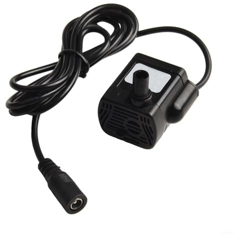 Mini bomba sumergible de 12 V CC, 200 l/h, cabezal de 1,5 m, bajo consumo de energía para acuario, fuente, estanque, circulación, camping, ducha, transferencia de sentina