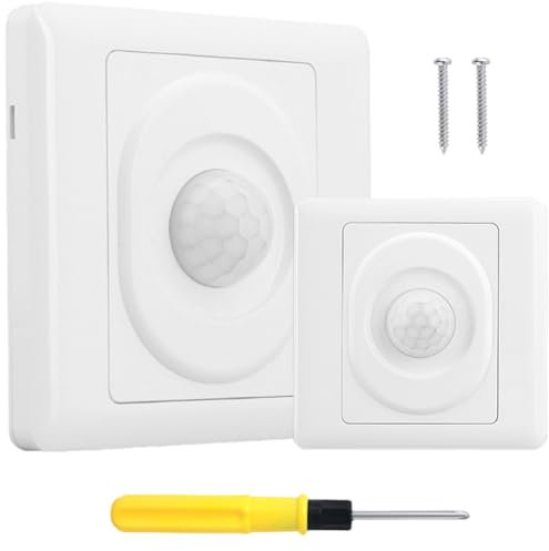 Acmerota Motion Sensor Switch Motion Sensor Switch Wide Degree with Occupancy Auto On/Off Lights, 2-Wire 50W 180V-240V