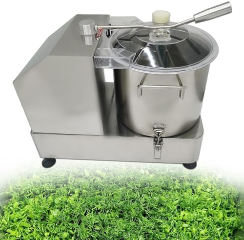 CIELOBLOEN Robot da Cucina Elettrico e tritacarne 6L/9L/12L Frullatore di Verdure Professionale 750W/1500W Affettatrice in Acciaio Inox con Controllo della velocità variabile 6L