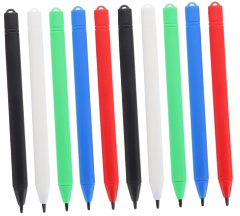 FONDOTIN Lápices Ópticos para Tableta LCD 10 Piezas para Usuarios Electrónicos, Diseño Práctico, Compatibles Pantallas Táctiles, Tamaño Compacto, Colores, Adecuado para Dibujo y Escritura Digital