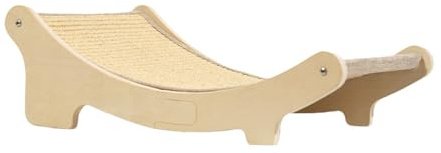 Cuccetta atoio In Sisal Per Gatti - Tirain Legno per Gatti,Relax In Sisal Per Pet E Tavola Per are Per Cuccioli Per Affilare Artigli E Protezione Mobili,Salvaguarda Divano Pavimento e Altro da