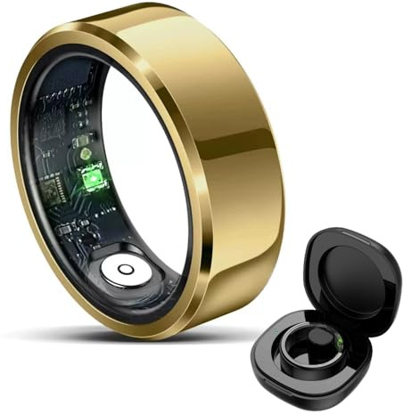 bergxperten Trovoro smart Ring for Men and Women - Bluetooth Health Tracker with Heart Rate, Sleep, Blood Pressure, and Oxygen Monitoring, Pedometer, Calories Counter, 5ATM Waterproof Fitness Tracker