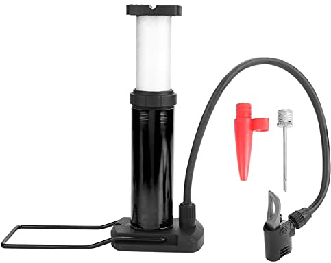 ZLXCAOB 5 Farben Mini-Fahrradpumpe Tragbare Motorrad-Fußpumpen aus Aluminiumlegierung (Schwarz)
