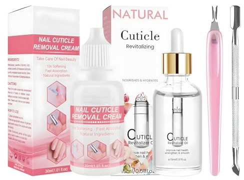 Kit de Soin Des Cuticules, Dissolvant Liquide Pour Cuticules Qui Adoucit les Cuticules, Kit de Soin Des Ongles Mains et Pieds Avec Coupe, élimine Les Cellules Mortes