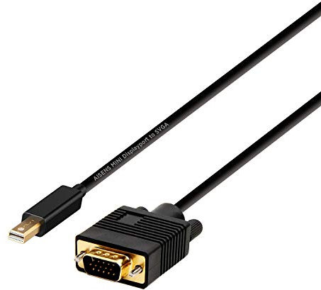 ADAPTADOR AISENS MINI DISPLAYPORT MACHO A VGA MACHO 2M NEGRO A125-0362