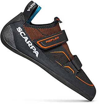 Scarpa Män reflex V klätterskor, 48 EU, Svart Flame Ffx - 45 EU