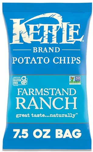 Kettle Brand Potato Chips Farmstand Ranch Kettle Chips, 7.5 Oz
