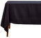 Homescapes Schwarze Tischdecke mit Hohlsaum aus 100% Baumwolle 178x300 cm, XXL Tischtuch rechteckig, waschbar & pflegeleicht