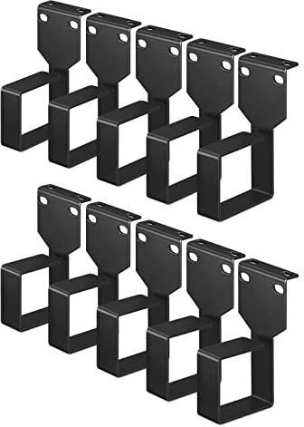 kwmobile Lot 10 Anneaux de Guidage - Support Panneau de Rangement pour câbles - 4,4 x 10,1 x 6 cm avec 20x vis Fixation - Passe câble Clip câble