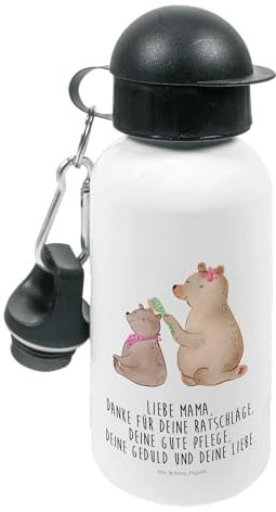 Mr. & Mrs. Panda Personalisierte Kindertrinkflasche Faultier Vogel - Geschenke, Früher, Frühaufsteher, Kindergeburtstag, Edelstahl Trinkflasche Mit Namen, Thermosflasche Namensgravur, Deko