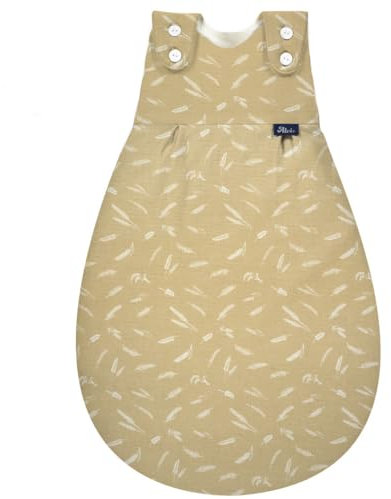 Alvi Baby Mäxchen Außensack Bauwolle Gewebt Ganzjahresscchlafsack Schlafsack Babyschlafsack Flachgewebe Earth Nature 74_80