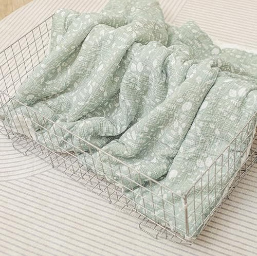 Manta Cuna Bebe Suave De Algodón Muselina Oeko Tex para Recien Nacidos Y Niños - 75x100 Cm- Edredon De Cuna 60x120 Cm - Manta Criança para Cama Infantil - Mantita Bebe- Arrullo para Verano E Invierno