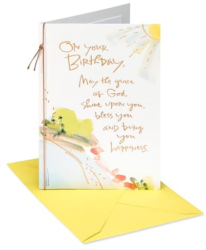 American Greetings Religious Birthday Card (Wonderful Birthday)