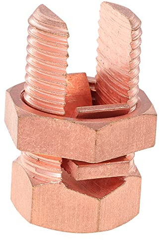 SEWOART Erdungs-split- Erdungskabelverbinder Erdungsstabklemme Drahtklemme Für Kupferleiter Schrauben Und Muttern Verbindungs Und Erdungswerkzeuge