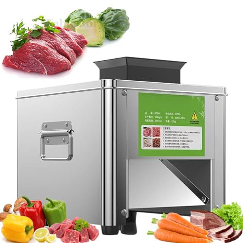 Affettatrice per Carne Elettrica 2.5mm-21mm Thick Affettatrice per Carne Elettrica 850w Affettatrice per Carne Con Lama in Acciaio Inossidabile 310r/Min per Uso Domestico E Commerciale,10MM
