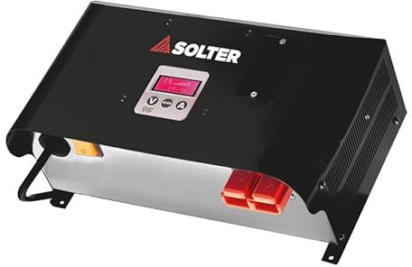 Solter Solflash 70A 12V HF - Cargador Profesional y Fuente Estabilizada 70A - Pantalla Táctil - Compatible AGM, Gel, Litio y LFP - Ideal para Talleres y Diagnosis Automotriz