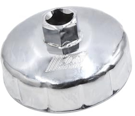 A ABSOPRO 76mm 12 Ranuras Llave de Tapa de Filtro de Aceite de Acero Herramienta para el Coche Reemplazo de artículo