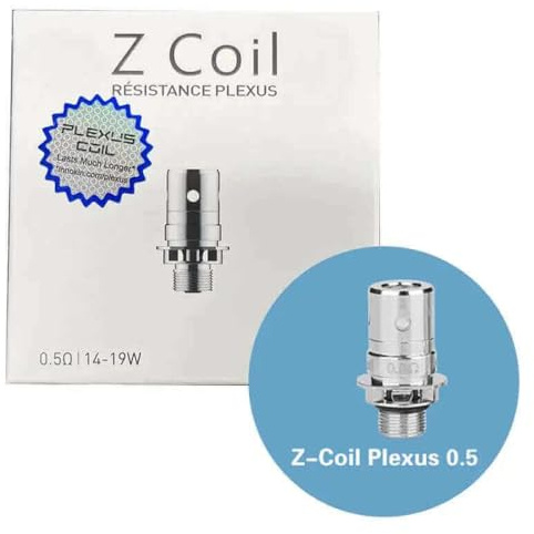 Bobina Z Coil In-nokin (0,5 Ω Paquete de 5) MTL Vape [14-19 W] aptas para Zlide Top Tank Go Z+ Tank Zenith II Tank Coolfire Z60 Mod Coolfire Z80 Mod Gozee Kit EZ Tube Pen Original - No Nicotine