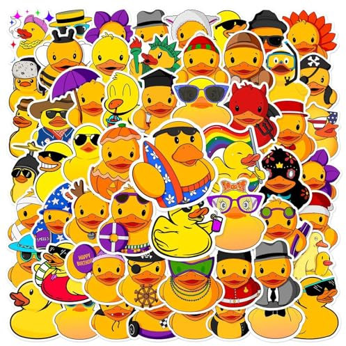 Travel Stickers | Cute Yellow Duck Stickers | Yellow Duck Decals Cartoon Hand | World Famous Country Landmark City Logo Sticker for Adding a Personal Touch