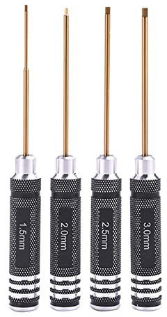 Set di cacciaviti da 1,5 mm, 2,0 mm, 2,5 mm, 3,0 mm, chiavi a brugola, cacciavite, strumenti di riparazione utilizzati per auto