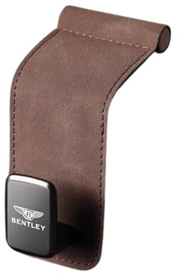 SLLGSDM Car Hooks for Bentley Continental R 1991-2007, Car Bag Hook, Glove Box Hook, Box Hook Organiser, for Purse Umbrellas Bags, Car Accessories,Brown