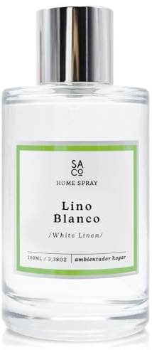 SEAL AROMAS Spray Premium Lino Blanco 100 ml – Ambientador de Hogar y Textiles con Aroma a Ropa Limpia | Fragancia Fresca y Elegante | Perfume de Interior Duradero para Casa y Oficina
