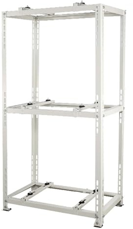 Staffe per Condizionatore Esterno a 3 livelli, Supporto Condizionatore Esterno, in Acciaio, Utilizzabile con Sistemi Mini Split Senza Canalizzazione e Pompe di Calore(90x40x150cm/35x16x59in)