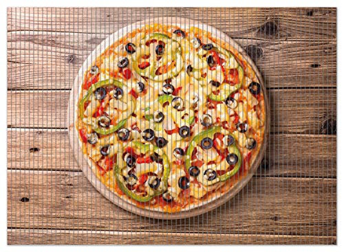 Wallario Duschmatte Antirutschmatte Badmatte Fußmatte Italienische Pizza mit Peperoni, Oliven. Paprika und Käse, Größe ca. 90 x 65 cm