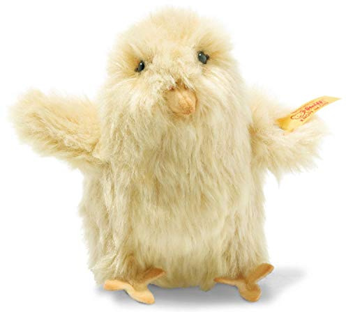 Steiff 073632 - Original Steiff Plüschtier Piep Küken, Haus und Hof Kuscheltier ca. 11 cm, Steiff Markenplüsch mit Knopf im Ohr, Schmusefreund für Babys von Geburt an, gelb