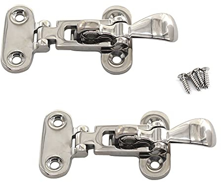 316 Edelstahl Hasp Türschließe, Türschließe, Riegelschloss, 2 Stück