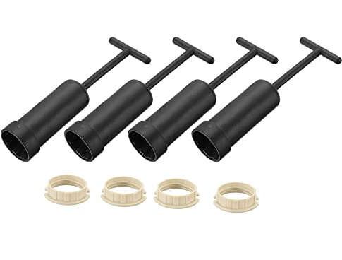 sourcing map 4 Satz G9 Lampenfassungsringe Lampenschirmhalter Adapterring | Ersatz, mit Entfernungswerkzeug