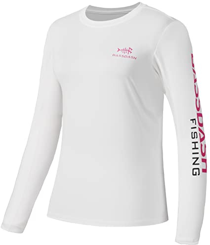 Bassdash Damen UPF 50+ UV Sonnenschutz T-Shirt Langarm Angeln Wandern Outdoor
