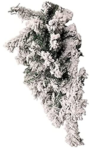 Duiaynke Christmas Teardrop Wreath Door Window Holiday Wall Hanging Wreath Decor Houseplant Flocked Frost Effect Ornaments