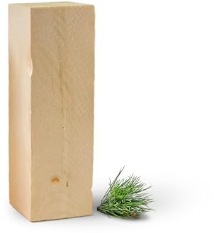 5 Stück Schnitzholz aus Zirbe, auch zum Drechseln | 16cm x 5cm x 5cm (LxBxH)