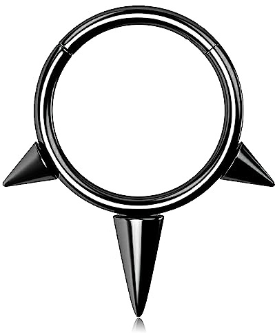 Melighting Solid G23 titan septum ring spik helix örhänge broskring 16 g septum klicker piercingar titan gångjärn segmentring daith piercing smycken snäcka örhängen broskpiercingar